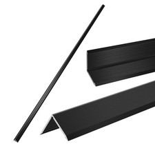 Aluminum Corner Protector 0.6x0.6x48" 6PCS Black 21Ga Thickness - Wall Corner