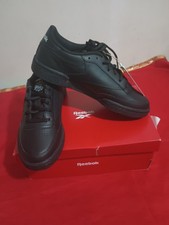 Reebok Club C Shoes Youth Black/Charcoal-Int 100 Original Brand New