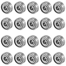 20pcs 4mm x 13mm x 5mm Double Shielded Miniature Deep Groove Ball Bearings