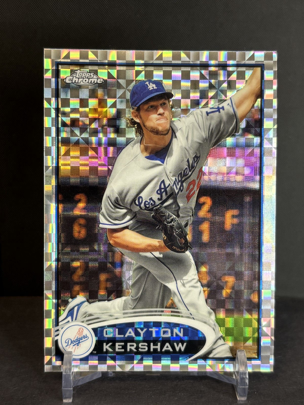 2012 Topps Chrome - Clayton Kershaw #112 X-Fractor
