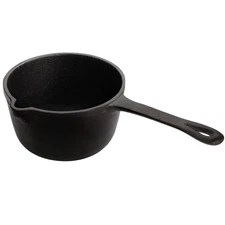 Cedilis 1 Quart/ 32 Ounce Cast Iron Basting Pot with Handle Heavy Duty Constr...