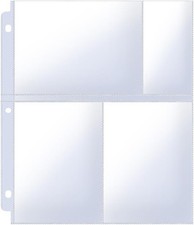 4x6 Photo Sleeves Clear for 3 Ring Binder 240 Pictures , Heavy Transparent