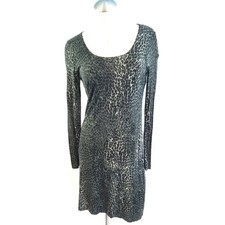 Karen Kane Size M Ling Sleeve Midi Dress Green Gray