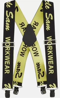 UNCLE SAM Hosenträger Arbeitshose Herren mit Metallclips (einstellbar)