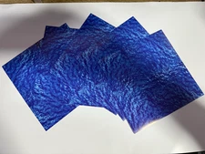 HO Scale Water Model Train Scenery Sheets –5 Seamless 8.5x11 Dark Blue