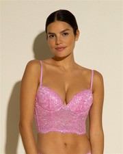 NWT Cosabella 36C Pret A Porter op Push-Up Tipo Bustier Pink 134491