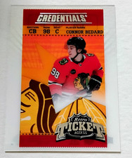2024-25 CONNOR BEDARD Acetate Retro Ticket Access Chicago Blackhawks Credentials