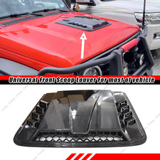 For Ford F-150 F-250 Air Flow Intake Hood Scoop Vent Bonnet Cover Carbon Look For Ford F-150 F-250 Air Flow Intake Hood Scoop Vent Bonnet Cover Carbon Look