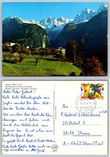 Soglio Switzerland Alpine Village Church Mountains Postcard 1992 Max Wagner