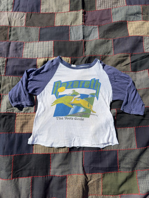 Vintage 1980s Nazareth The Fools Circle Raglan Tee Large