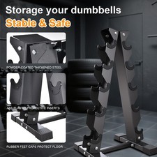 Dumbbell Rack Stand Only 6 Tier 500LBS Capacity Weight Rack For Dumbbells New-