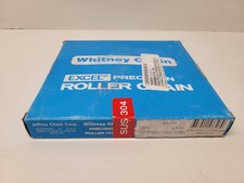 NEW OLD STOCK WHITNEY 10' 1/2" PITCH 40-1R SS ROLLER CHAIN SD040501/RT