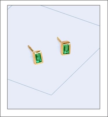 Feinste Smaragde - Ohrringe Gelbgold-für elegante Auftritte von Greenfire