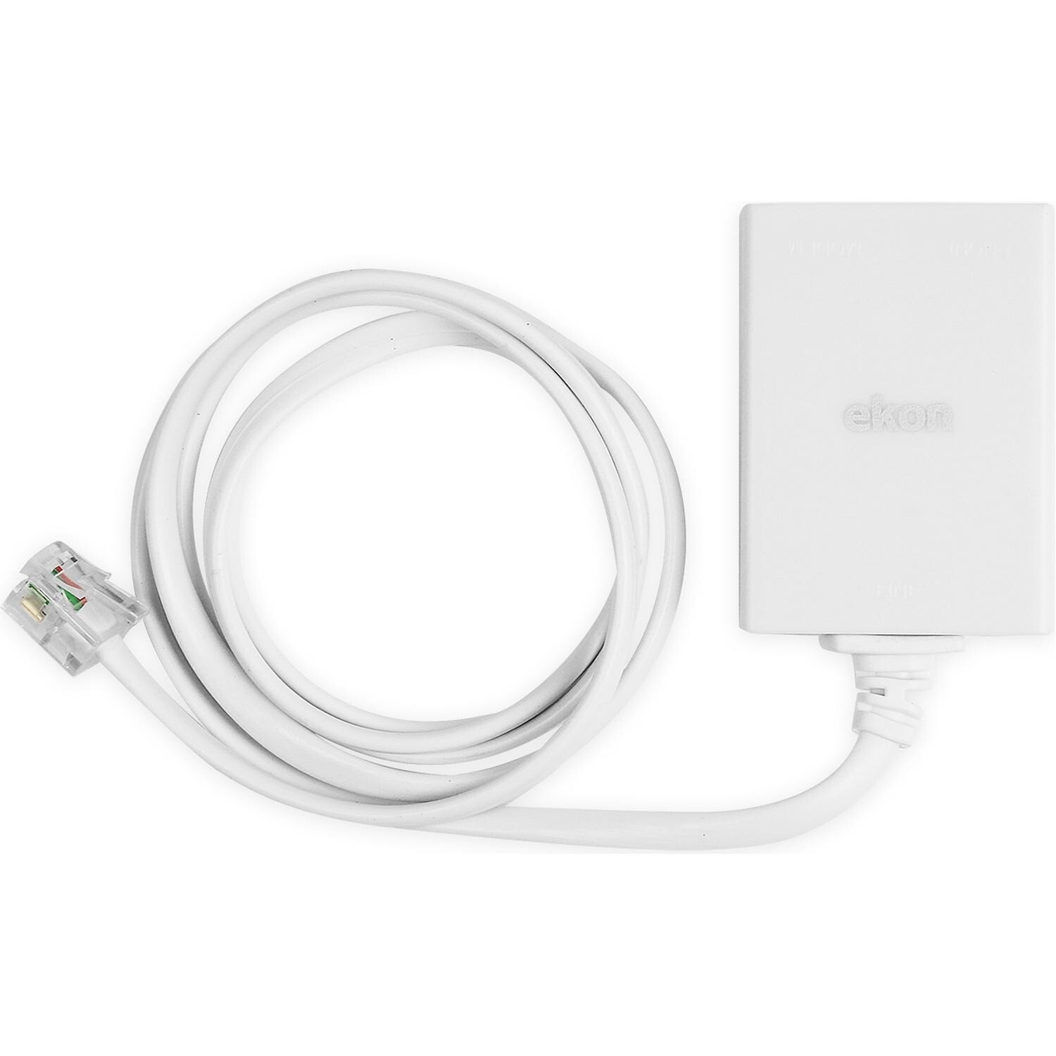 Filtro ADSL Plug RJ11 / 2x RJ11, lunghezza cavo di 1 metro