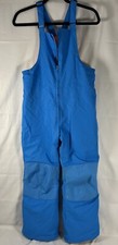 Lands  End Kids Snowsuit Blue And Pink Overalls Snow Bibs Size 12 EUC