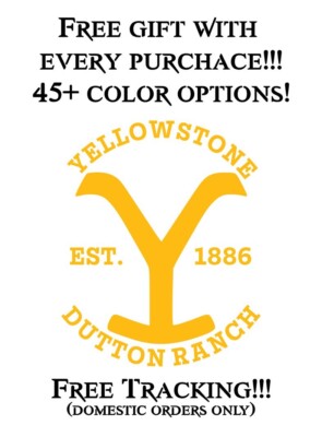 Yellowstone, Dutton, Montana, John, Kayce, Beth, Rip, Vinyl, Decal, Sticker