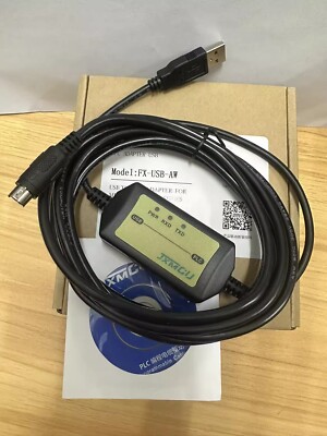 FX-USB-AW Series PLC Programming Cable FOR Mitsubishi FX3U FX3G