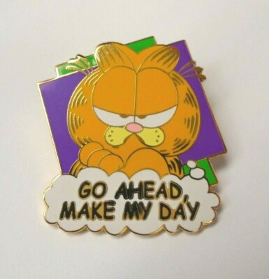 Garfield Enamel Pin Go Ahead Make My Day by Wincraft 98126