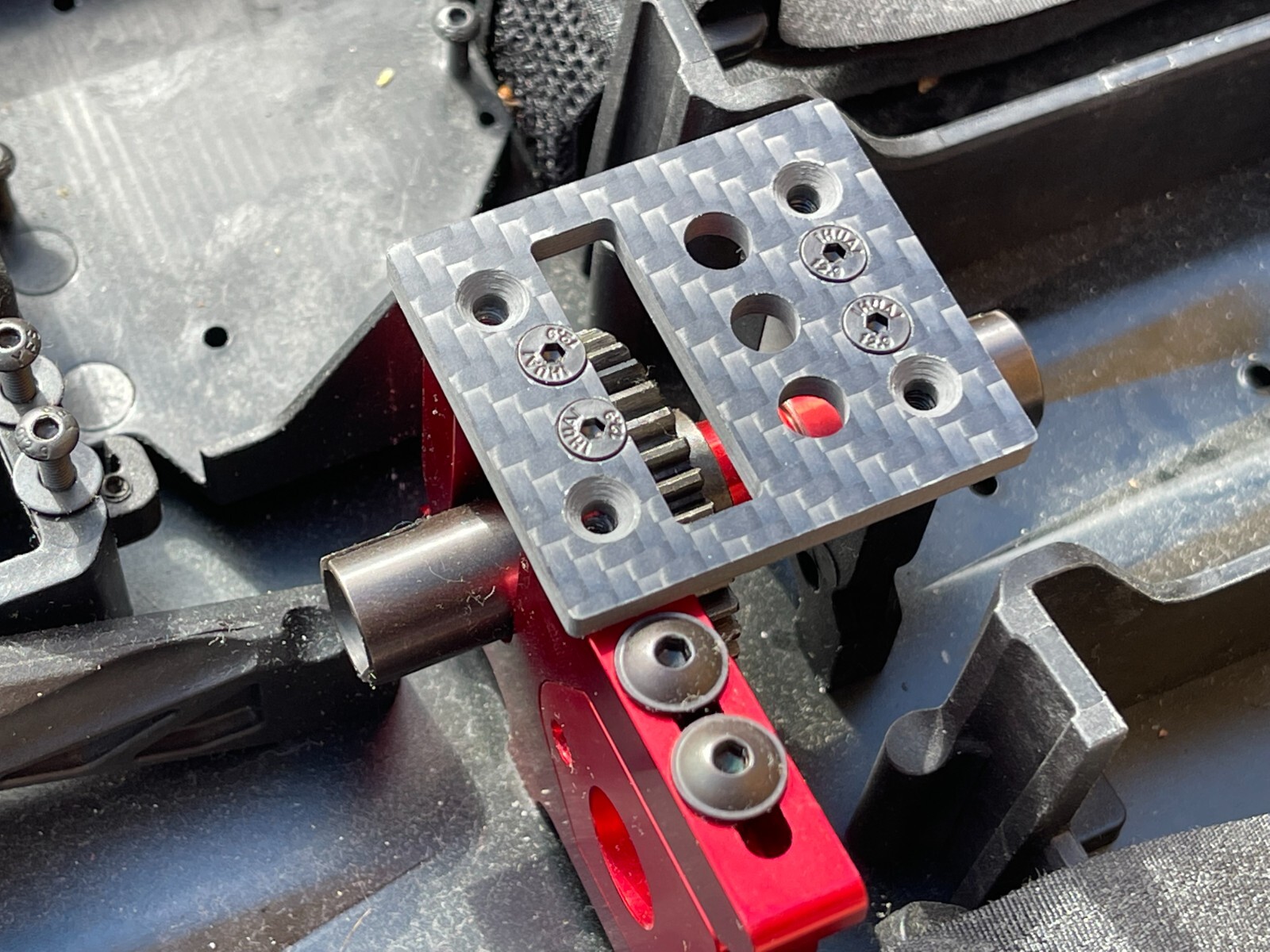 Protezioni Laterali Telaio E Copertura Diff Centrale Per Arrma Mojave 1/7 6S BLX - Nuovo
