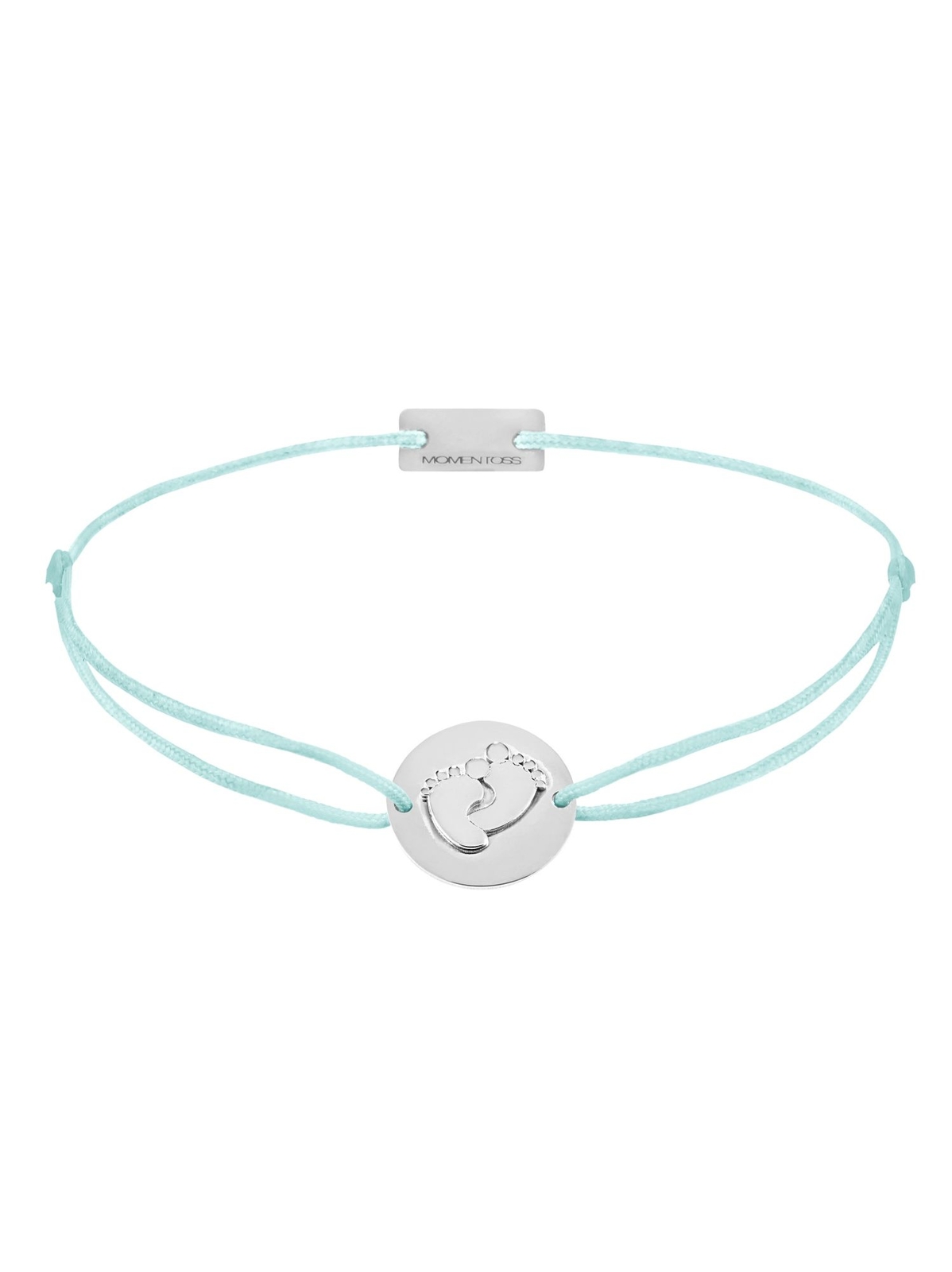 Нарукавная повязка MOMENTOSS Damen Filo Baby Füße Silber hellblau 24,5 см 21203904