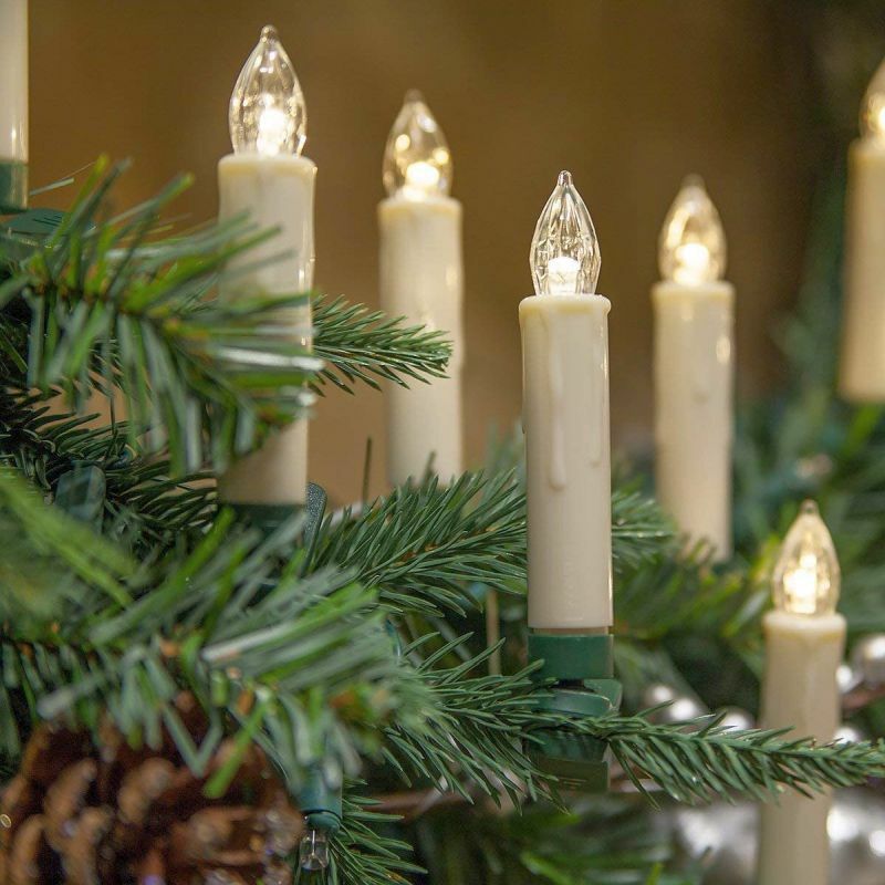 Set di 12 Luci a forma di Candela senza fili - per Albero di Natale