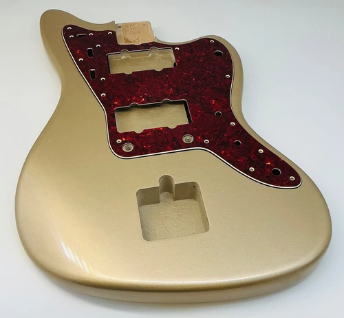 4lbs 1oz Nitro Lacquer Aged Relic Shoreline Gold Jazz-Style Custom Guitar Body