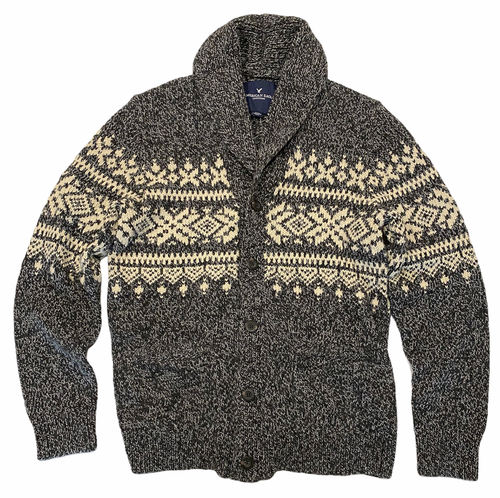 Snowflake Cardigan Sweater MEDIUM 