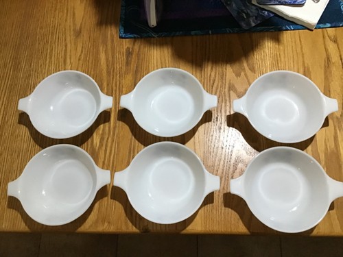 Set 6 PYREX JAJ Autumn Glory Soup bowls England Ramekins Excellent Condition - Picture 2 of 7