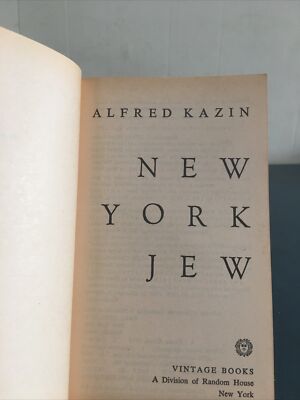 希少　New York Panorama by Alfred Kazin NEW YORK JEW - Alfred Kazin Vintage Paperback 1979 | eBay