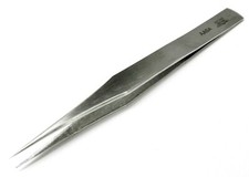 Tweezers AA Non Magnetic Stainless Steel  Anti-Acid 5" Fine Tip Soldering A-1
