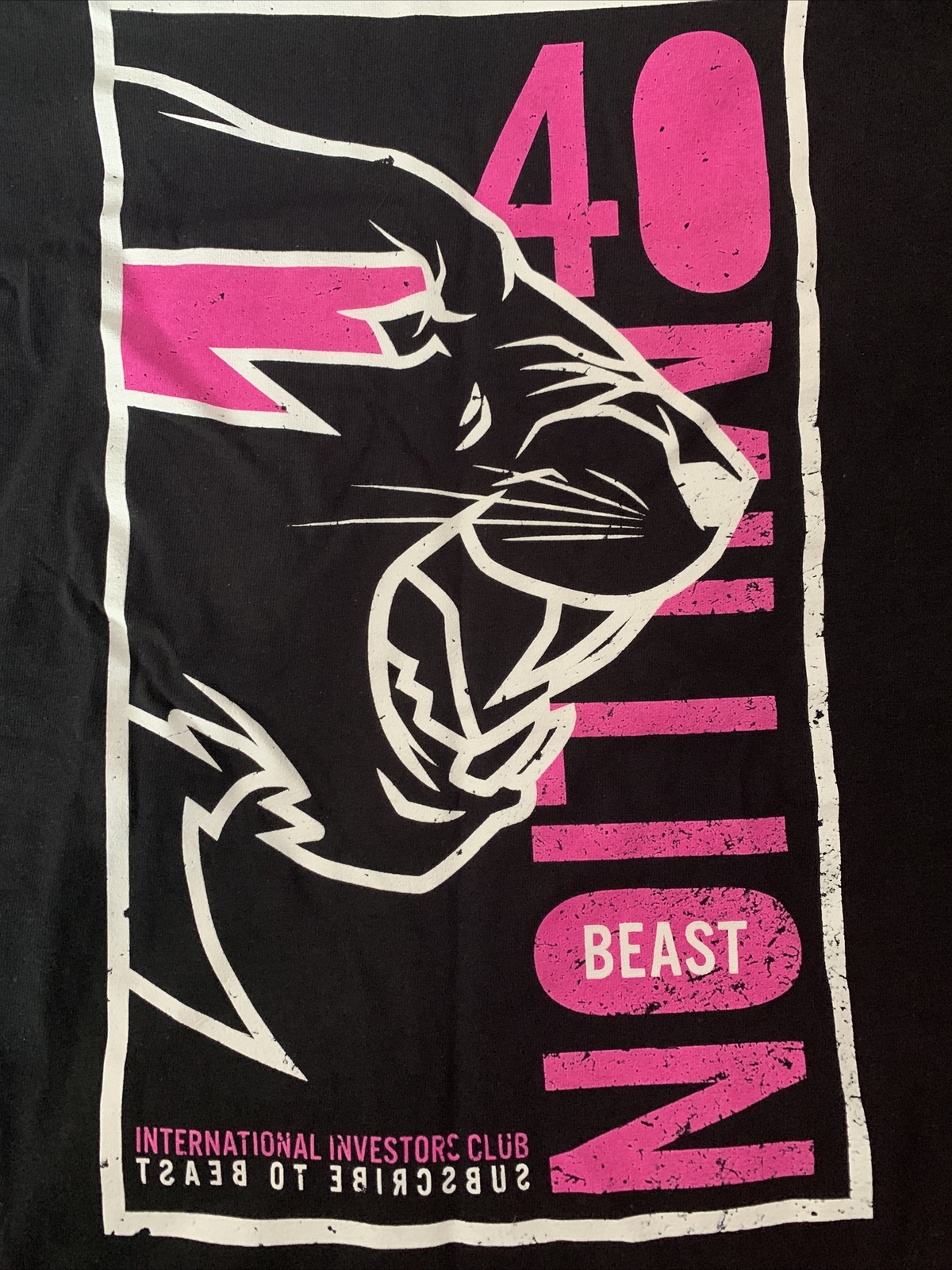 Mr Beast SIGNED 40 Million Shirt *AUTHENTIC* Size XL - Brand New/ Unworn image 2