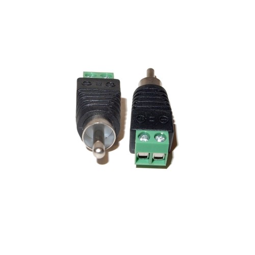 5pcs AV RCA Male Screw Terminal Audio/Video Connector UTP Cat5/Cat6 Cable - Picture 2 of 8