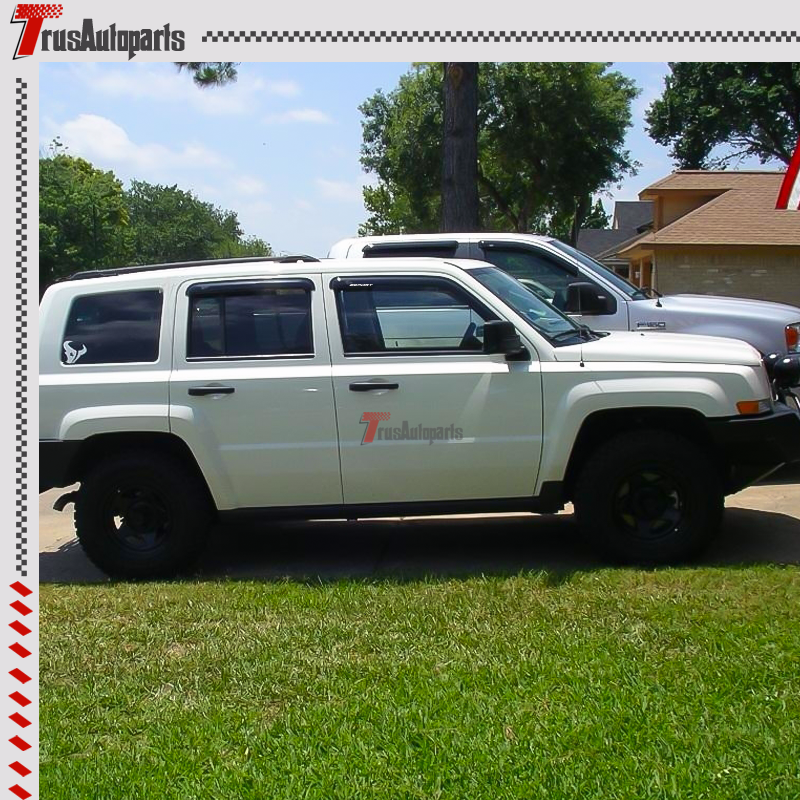 For 0718 Jeep Patriot Window Visor Rain Shade Vent Sun Guard Deflector