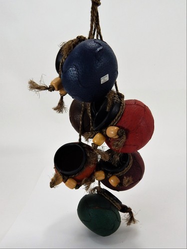 6 Multi Color Pot Mexican Pot Wind Chime - Picture 3 of 7