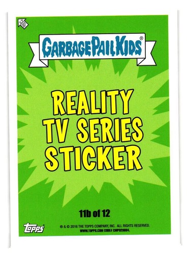2016 GARBAGE PAIL KINDER SERIE 2 PRIME SCHLIME TRASH TV PICK-YOUR-CARD *BRUSED* - Bild 157 von 293