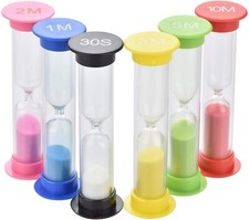 Sand Timer 6 Colors Hourglass Sandglass Sand Clock Timer 30Sec / 1Min