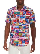 Robert Graham Men's The Getaway Shirt Classic Fit Multi Color