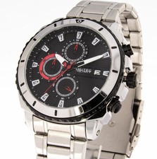 Nautec No Limit Herrenuhr Chronograph 55.316.90 Farbe silber schwarz Stoppuhr