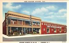 The Naden Store Kaign Ave Camden, NJ  Linen Postcard Unposted
