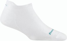 USA DARN TOUGH 1043 White Women's Run No Show Tab Ultra-Lightweight Running Sock