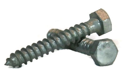 100-Pack 1/4" X 3-1/2" Hex Head Lag Bolts - Hot Galvanized Steel Wood Screws, Grade 2 3 thumbnail image