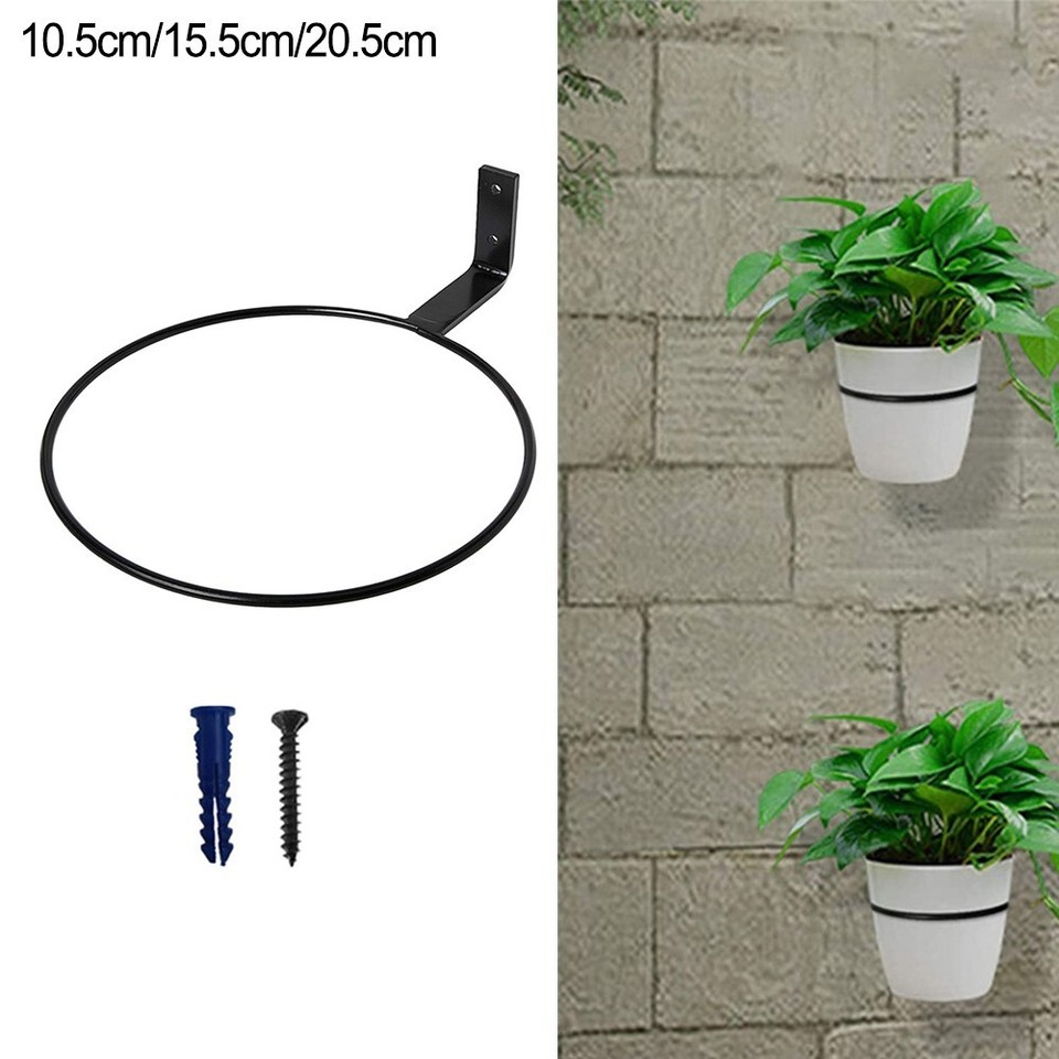 Practical Wall Mount Flower Pot Ring for Balcony Railing Office and