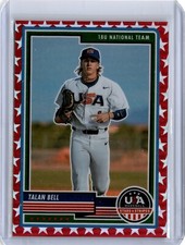 2023 Stars Stripes Red Refractor Talan Bell 87/149 (B25)