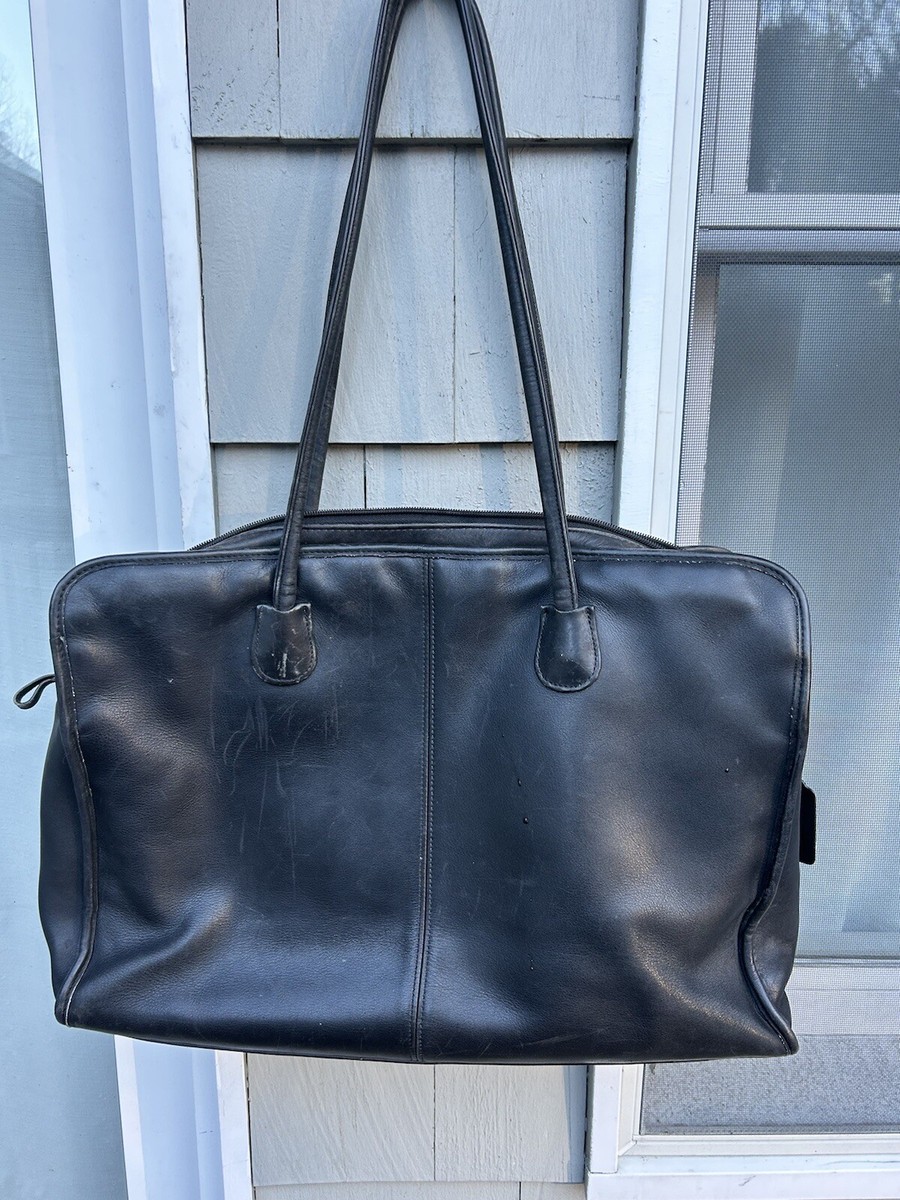 Vintage Coach 7307 Briefcase Office Bag Black Leather XL Vintage Coach 7307 Briefcase Office Bag Black Leather XL