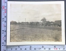 Military Truck Convoy Water Tanks Troops Vintage Early BW Photo Snapshot