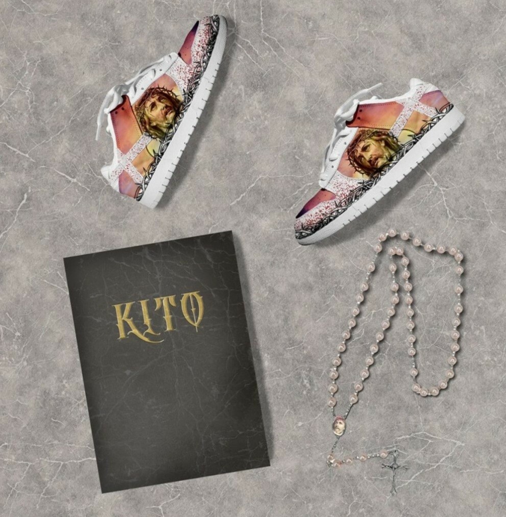 Nike SB Dunk Low Pro Kito Ware Passion of Christ SIZE 11- ORDER
