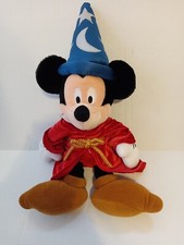 Disney Store Sorcerer Magic Fantasia Mickey Mouse Plush 22"