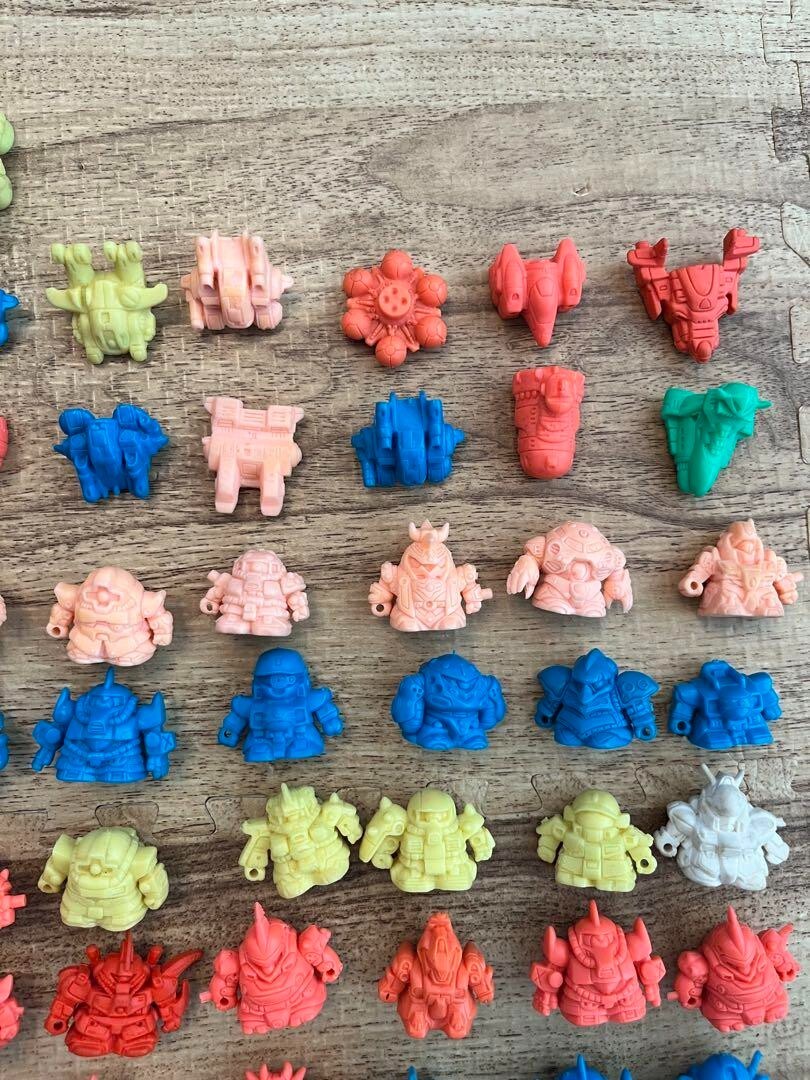 Gundam, SD Gundam erasers, retro, about 139 figures, bulk sale, From Japan