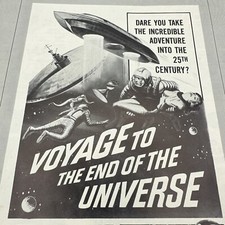 VOYAGE TO THE END OF THE UNIVERSE OG 1964 Pressbook  SCI-FI Fantasy Space Art