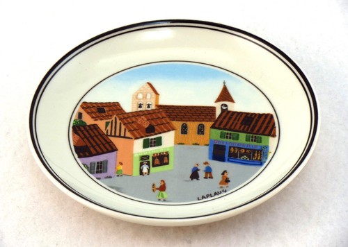 Villeroy & Boch Naif Porcelain Small Plate Design Ceramic Luxembourg 12cm Town - Picture 2 of 6